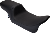 Drag Specialties Seats Predator 2-Up Seat for Harley FLH/FLT 2008-2024, Black Vinyl, Smooth Finish