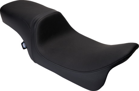 Drag Specialties Seats Predator 2-Up Seat for Harley FLH/FLT 2008-2024, Black Vinyl, Smooth Finish