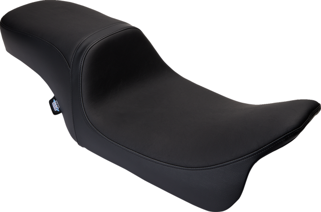Drag Specialties Seats Predator 2-Up Seat for Harley FLH/FLT 2008-2024, Black Vinyl, Smooth Finish