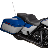 DRAG SPECIALTIES SEATS Freedom Seat - Vinyl - Smooth for Harley FLH 2009-2023, Fits Touring Models