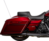 Drag Specialties Seats Predator 2-Up Seat for Harley FLH/FLT 2008-2024, Black Vinyl, Smooth Finish