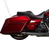 DRAG SPECIALTIES SEATS Freedom Seat in Solar Leather - Black for Harley FLH 2009-2023