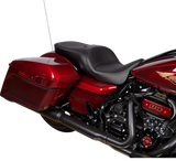 DRAG SPECIALTIES SEATS Freedom Seat in Solar Leather - Black for Harley FLH 2009-2023