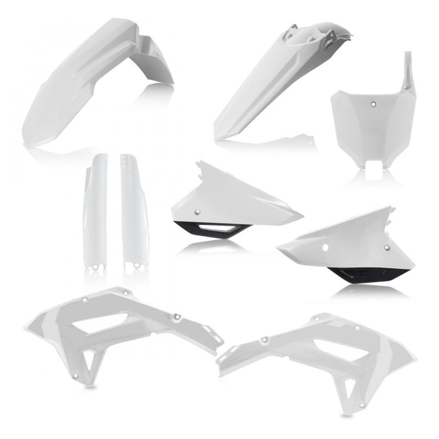 Acerbis Honda CRF250RX/CRF450RX/CRF450R-S Full Plastic Kit - White/Black | Fits 2021-2023 Models