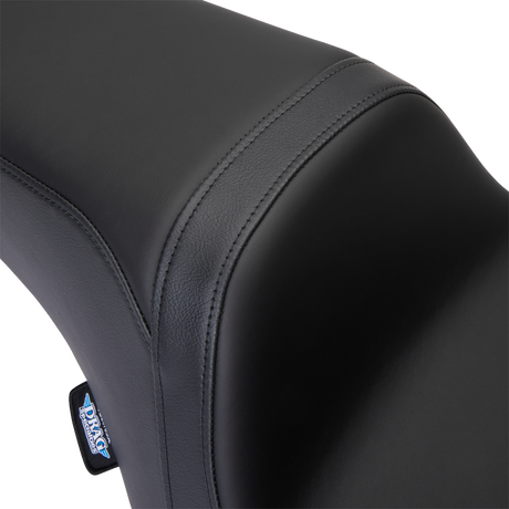 DRAG SPECIALTIES SEATS Predator 1Up Seat for Harley FLH 2008-2023, Solar Leather Black