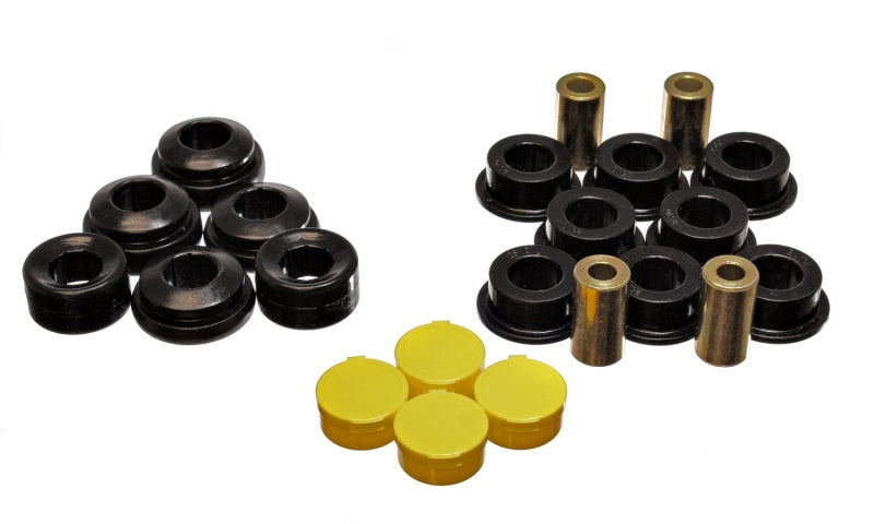 Energy Suspension 16.3118G Rear Control Arm Bushing Set for 2002-2005 Honda Civic and CRX – Performance Polyurethane, Black