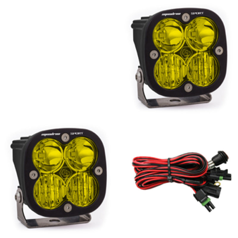 Baja Designs Squadron Sport LED Light Pods - Amber for Automotive Driving and Combo Applications