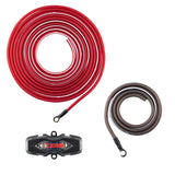 DS18 8-GA Amplifier Install Kit - Red for Car Audio Systems