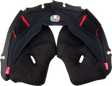 AGV Pista GP RR Cheek Pads - Black/Red - 2XL | Replacement Fit for AGV Pista GP RR Helmets