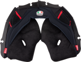 AGV Pista GP RR Cheek Pads - Black/Red - 2XL | Replacement Fit for AGV Pista GP RR Helmets