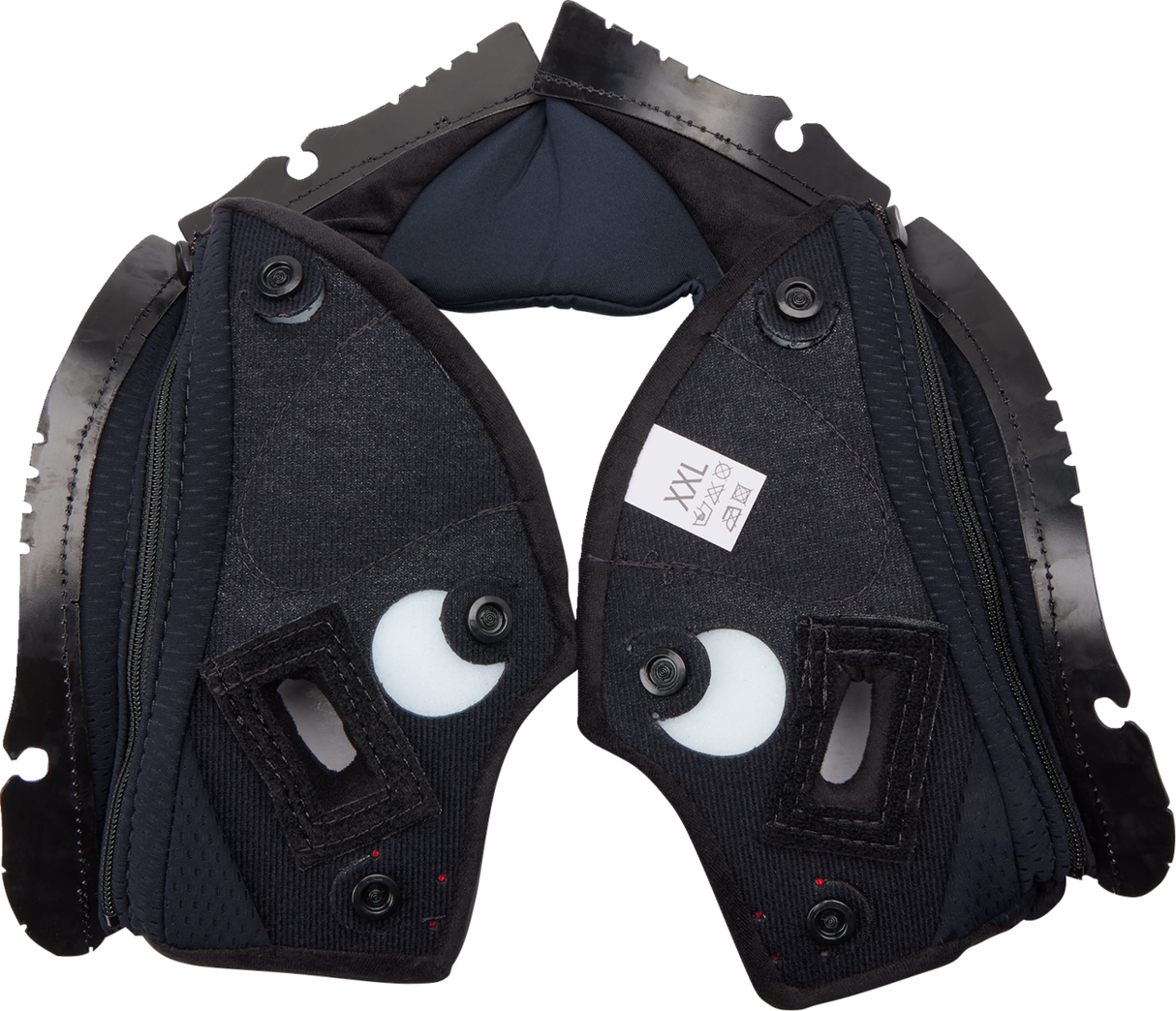 AGV Pista GP RR Cheek Pads - Black/Red - 2XL | Replacement Fit for AGV Pista GP RR Helmets