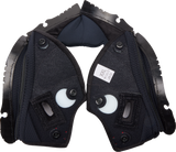 AGV Pista GP RR Cheek Pads - Black/Red - 2XL | Replacement Fit for AGV Pista GP RR Helmets