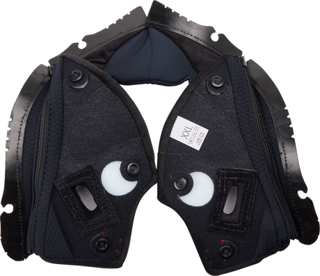 AGV Pista GP RR Cheek Pads - Black/Red - 2XL | Replacement Fit for AGV Pista GP RR Helmets