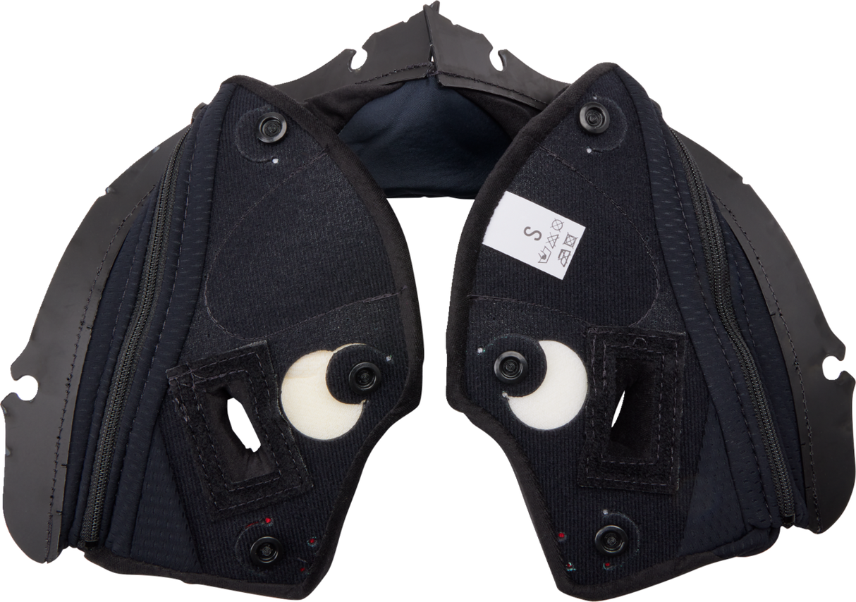 AGV Pista GP RR Cheek Pads - Black/Red - 2XL | Replacement Fit for AGV Pista GP RR Helmets