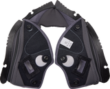 AGV Pista GP RR Cheek Pads - Gray/Cyan, XL - Compatible with AGV Pista GP RR Helmets