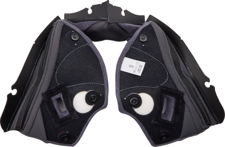 AGV Pista GP RR Cheek Pads - Gray/Yellow for AGV Pista GP RR Helmets (Size XL) - Part Number 2018500056499XL