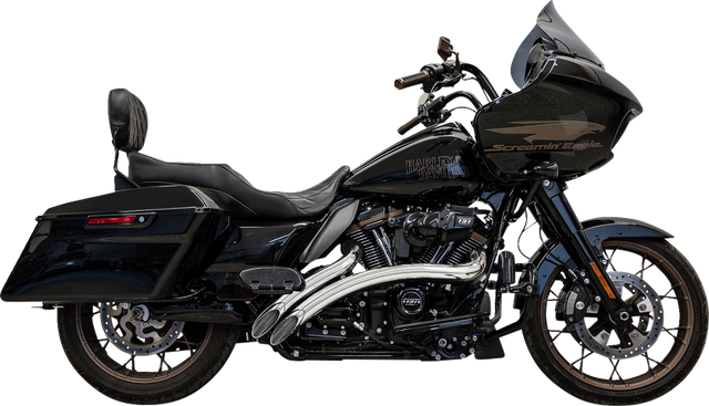 BASSANI XHAUST Sweeper Radial Exhaust System with Heat Shields - Chrome 1F21F