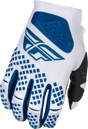 Fly Racing Kinetic Center Gloves White/Navy - Lightweight Race Gloves for Moto and Off-Road Vehicles