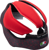 AGV Pista GP RR Helmet Liner Replacement - Black/Red, 2XL - Part 20KIT603030012X