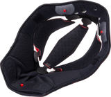 AGV Pista GP RR Helmet Liner - Black/Red - Large | Part Number 20KIT60303001LG