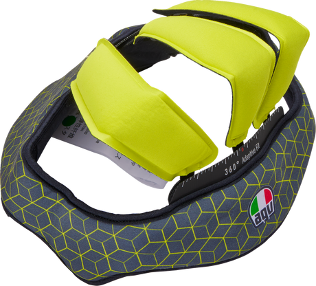 AGV Pista GP RR Liner for Helmets - Gray/Yellow - 2XL | Model 20185000554992X