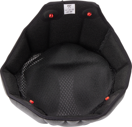 AGV K6/K6 S Helmet Replacement Liner - Black/Gray, Medium - Fits AGV K6 and K6 S Motorcycle Helmets