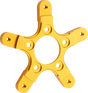 ARLEN NESS Rotor Mount - Ness Wheel - Gold 33-105