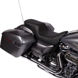 Drag Specialties Seats Predator 2-Up Seat with Backrest Receptacle for Harley FL 2008-2023
