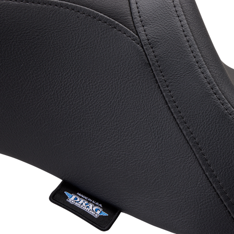 Drag Specialties Seats Predator 2-Up Seat for FLH/FLTR 2008-2024 with Vinyl Cover and Smooth Design