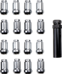 ITP Lug Nuts - 60° Tapered - Chrome - M12 x 1.50 - Splined with Key - 20 Pack ALUG22BX