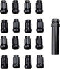 ITP Lug Nuts - 60° Tapered - Black - M12 x 1.25 - Splined with Key - 16 Pack BLUG21BX