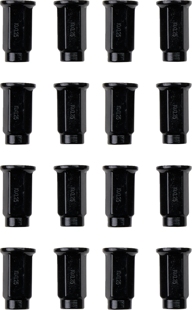 ITP Lug Nuts - Flat - Black - M10 x 1.25 - 16 Pack BLUG15BX