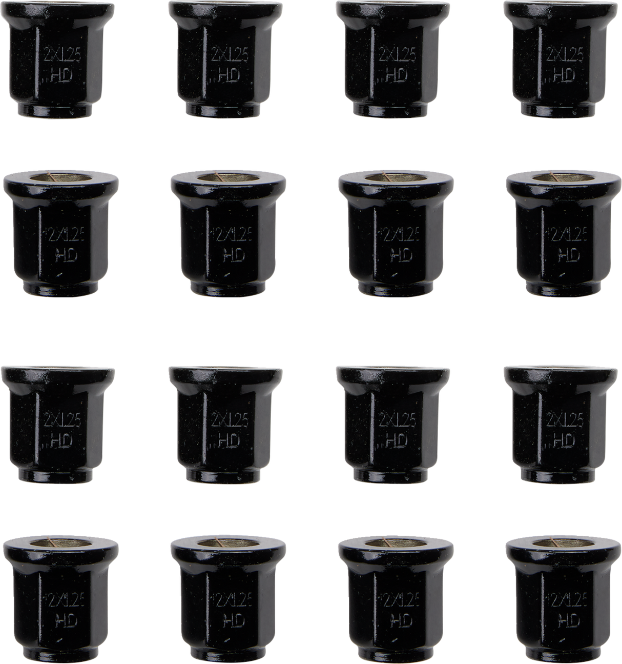 ITP Lug Nuts - Flat - Black - M12 x 1.25 - 16 Pack BLUG16BX