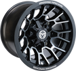 MOOSE OFFROAD Wheel - 24X - Front - Black - 12x7 - 4/136 - 4+3 24127136GBMF4