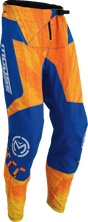 Moose Offroad Qualifier® Pants - Orange/Blue US 50 with Pre-curved Leg for ATV and Dirt Bike Riders