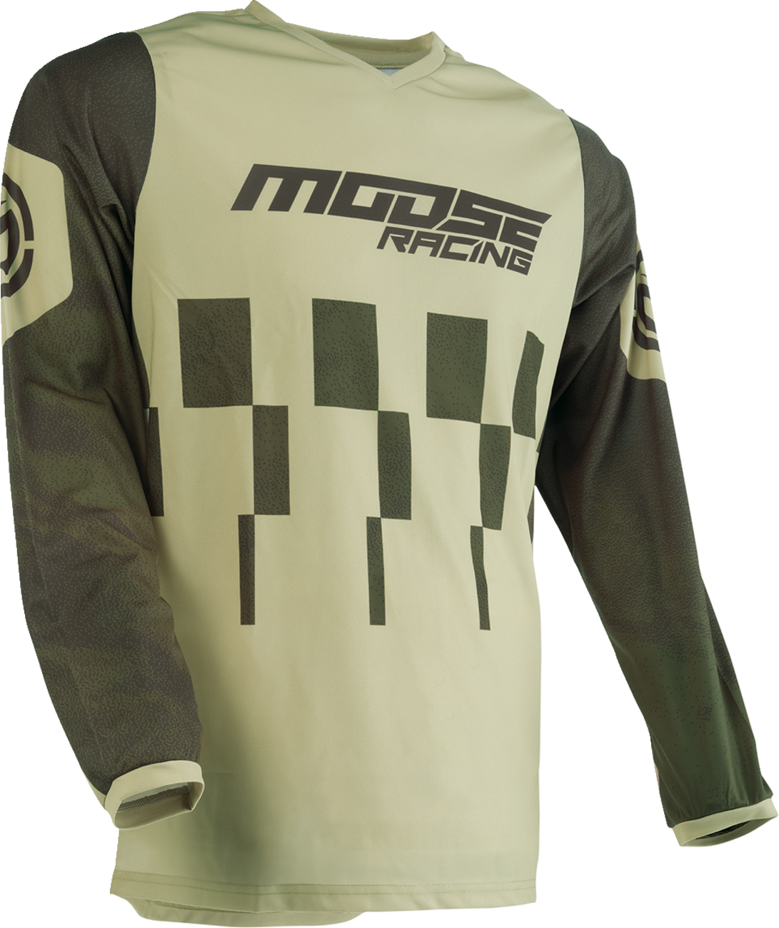 Moose Offroad Qualifier® Jersey - Green/Tan Medium - Compatible with Jeep, Toyota, Ford, and more
