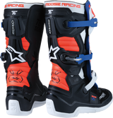 MOOSE OFFROAD Youth Tech 7S Boots - Black/White/Red/Blue - US 8 0215024-1297-8