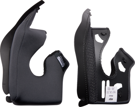 AGV K3 Cheek Pads - Gray/Black, 35mm - Replacement Fit for AGV K3 Helmets