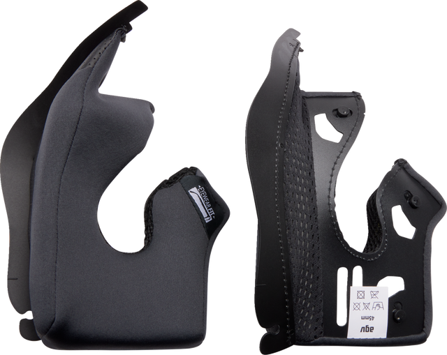 AGV K3 Cheek Pads - Gray/Black, 35mm - Replacement Fit for AGV K3 Helmets