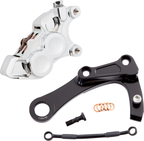 ARLEN NESS 4-Piston Caliper - Rear - Chrome 02-327