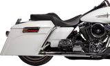 DRAG SPECIALTIES SEATS Freedom Seat with Vinyl Cover for Harley FLH 1997-2007, Double Diamond Black Stitch - Part #08011504-4676B
