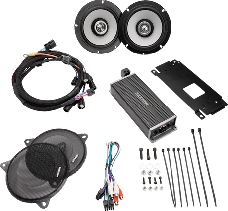KICKER 6-1/2" Speaker and 300W Amplifier Kit for Harley Davidson 50HDS144