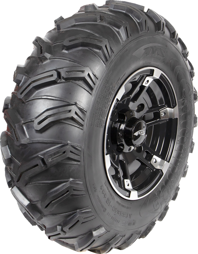 AMS Black Widow 25x10-12 ATV/UTV Tire - Front/Rear, 6 Ply for Utility Vehicles