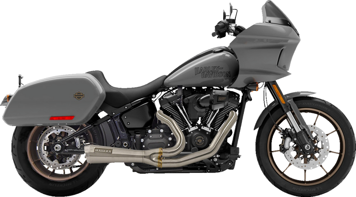 BASSANI XHAUST 2-into-1 The Ripper Short Road Rage Exhaust System - Stainless Steel 1S74SSE