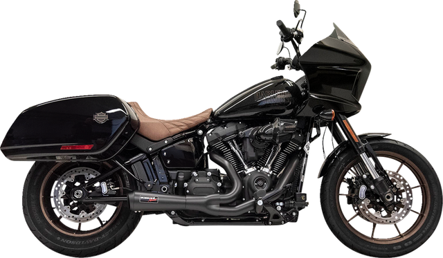 BASSANI XHAUST 2-into-1 The Ripper Short Road Rage Exhaust System - Black 1S74RBE