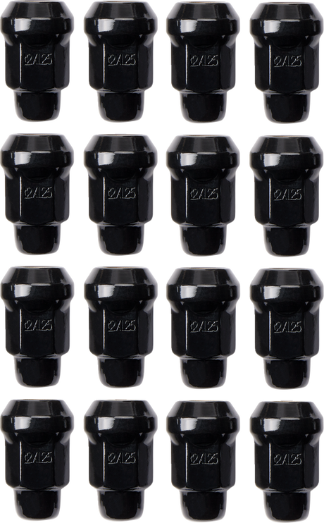 ITP Lug Nuts - 60° Tapered - Black - M12 x 1.25 - 16 Pack BLUG19BX