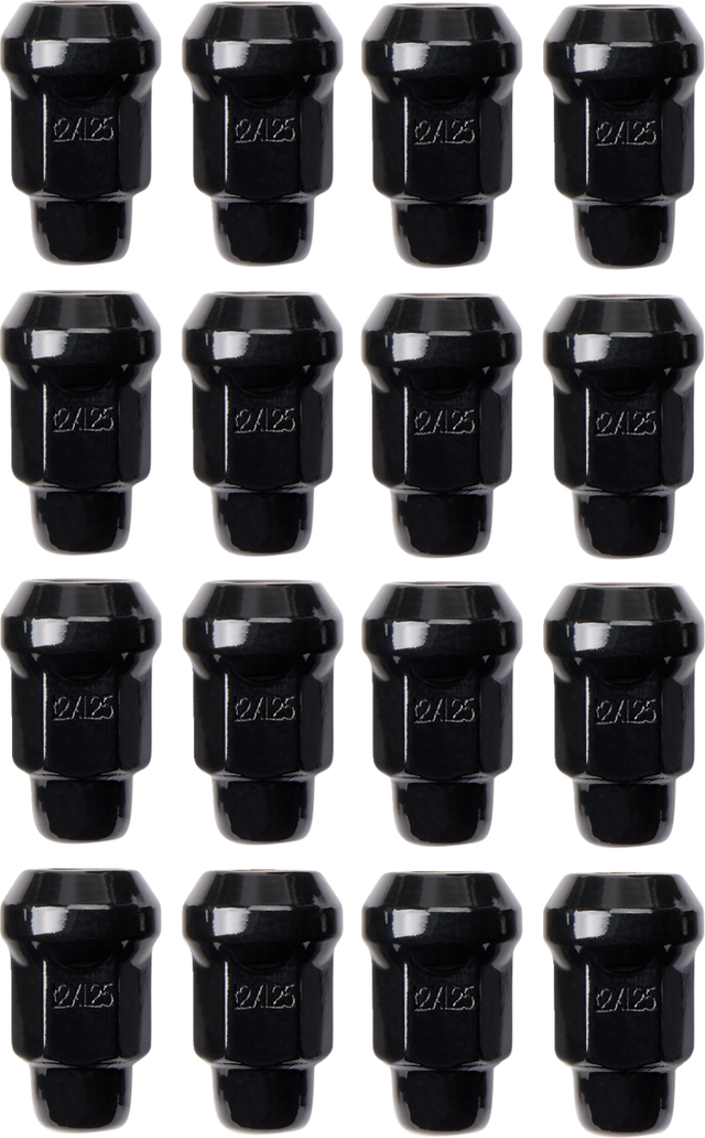 ITP Lug Nuts - 60° Tapered - Black - M12 x 1.25 - 16 Pack BLUG19BX