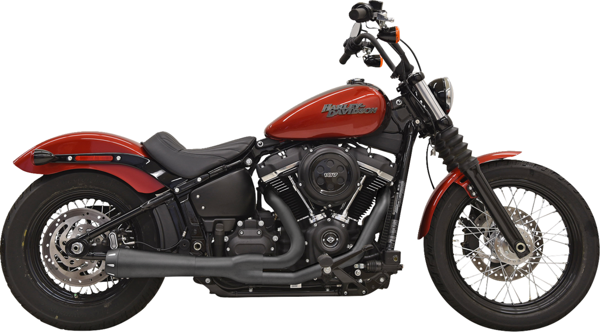BASSANI XHAUST 2-into-1 Road Rage III Exhaust System - 49-State - Black 1S72RBE