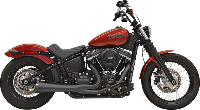 BASSANI XHAUST 2-into-1 Road Rage III Exhaust System - 49-State - Black 1S72RBE
