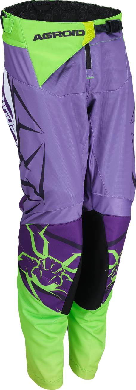 MOOSE OFFROAD Youth Agroid Mesh Pants - Purple/White - 24 2903-2506